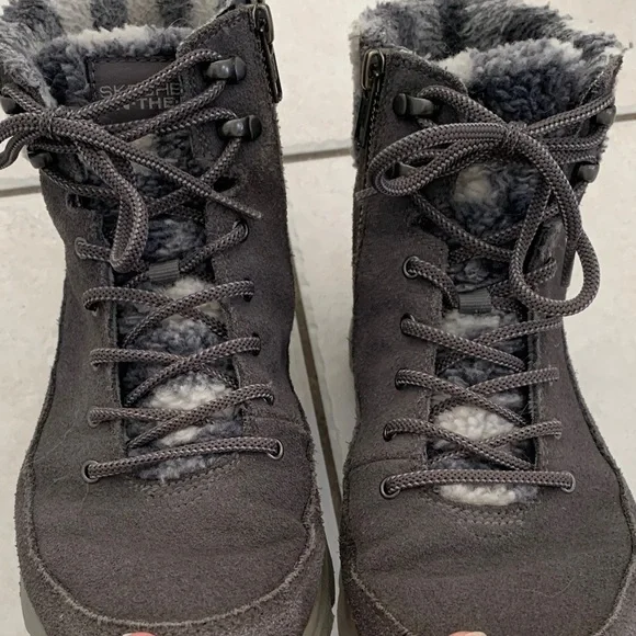 Skechers Black and Gray Winter Boots - Picture 4 of 17
